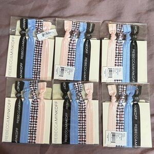 Rebecca Minkoff Pink and Blue Hair Tie Collection